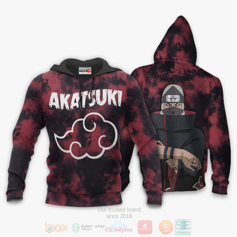BEST Anime Akatsuki Kakuzu Custom Naruto All Over Print Hoodie-Bomber Jacket 3 Akatsuki Kakuzu Custom Anime Naruto 3D Hoodie Bomber Jacket 1 2