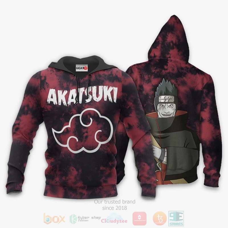BEST Anime Akatsuki Kisame Hoshigaki Custom Naruto All Over Print Hoodie-Bomber Jacket 3 Akatsuki Kisame Hoshigaki Custom Anime Naruto 3D Hoodie Bomber Jacket 1 2