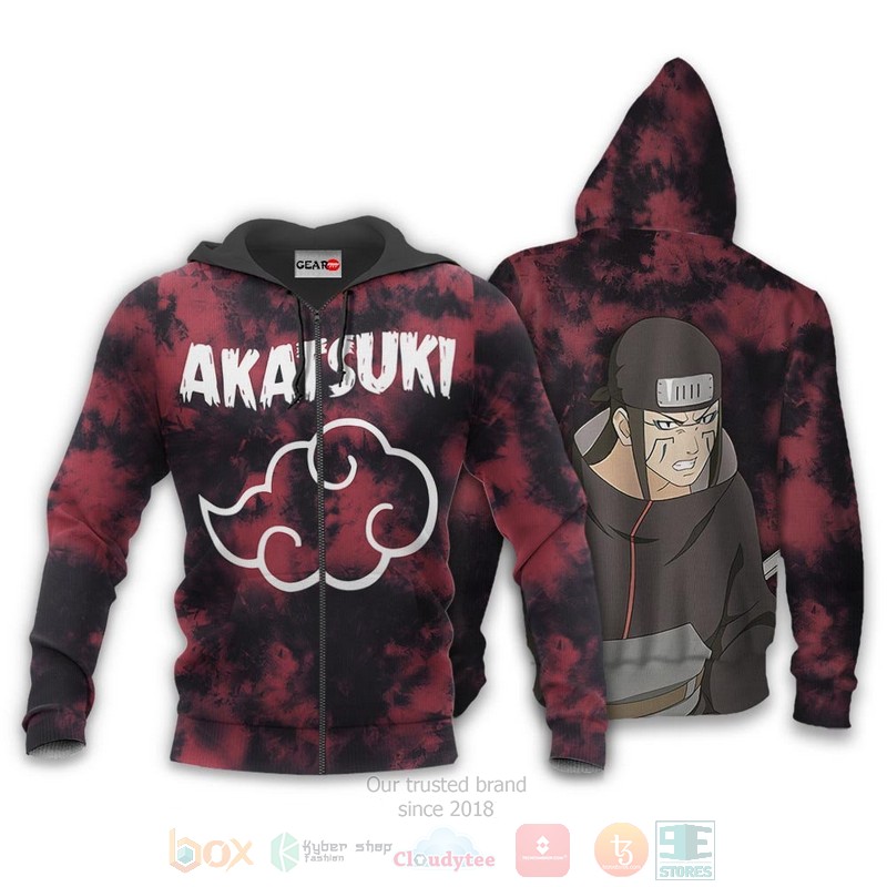 BEST Anime Akatsuki Kyusuke Custom Naruto All Over Print Hoodie-Bomber Jacket 1 Akatsuki Kyusuke Custom Anime Naruto 3D Hoodie Bomber Jacket