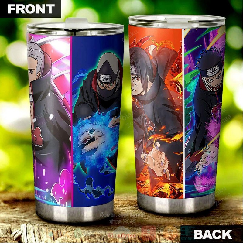 BEST Akatsuki Members Naruto Anime 3D Steel Tumbler 3 Akatsuki Members Naruto Anime Tumbler 1 2
