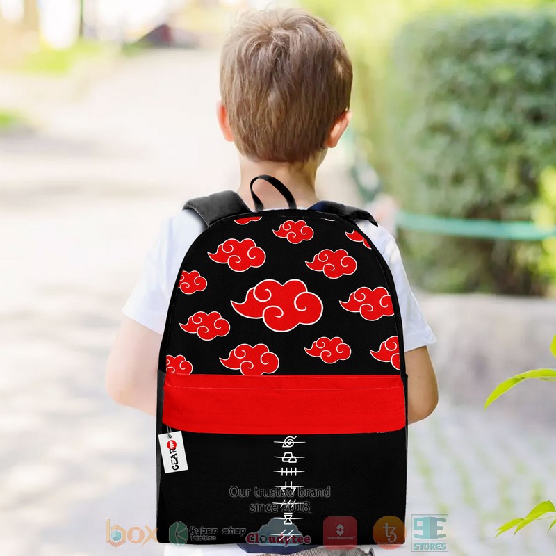 NEW Akatsuki Naruto Anime 3D Full Printed Leisure Backpack 3 Akatsuki Naruto Anime Backpack 1 2