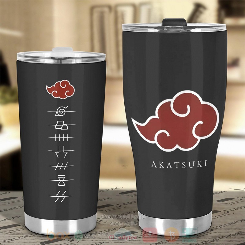 BEST Akatsuki Naruto Hidden Villages Symbol Anime 3D Steel Tumbler 4 Akatsuki Naruto Hidden Villages Symbol Anime Tumbler 1 2 3