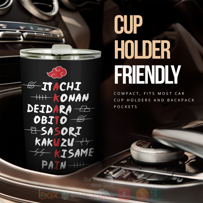 Akatsuki Naruto Member Group Travel Anime Tumbler 1