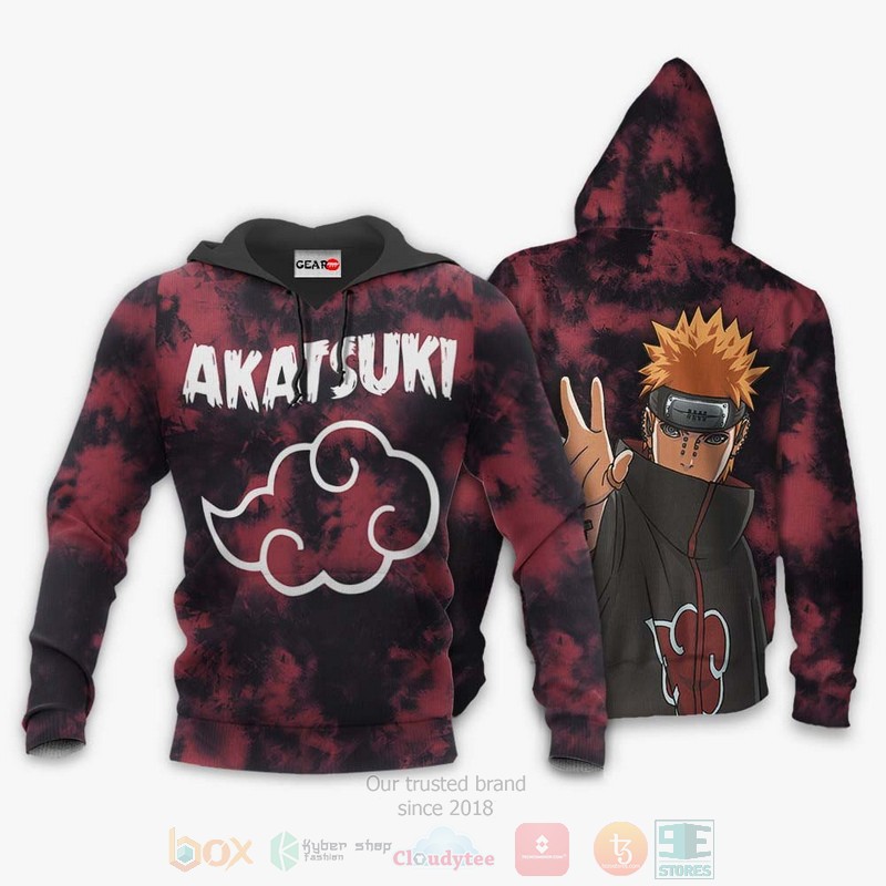 BEST Anime Akatsuki Pain Custom Naruto All Over Print Hoodie-Bomber Jacket 3 Akatsuki Pain Custom Anime Naruto 3D Hoodie Bomber Jacket 1 2