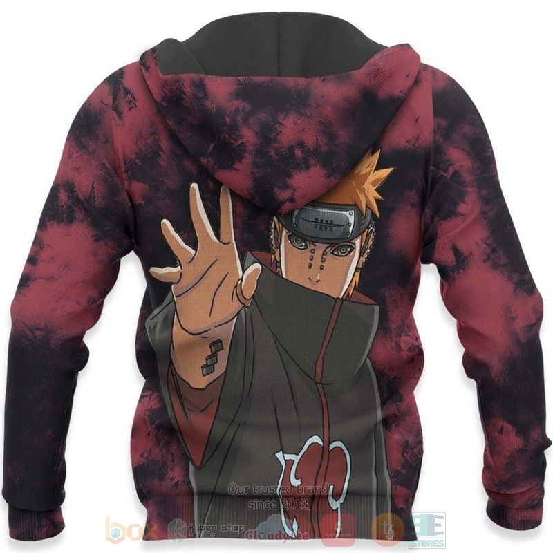 BEST Anime Akatsuki Pain Custom Naruto All Over Print Hoodie-Bomber Jacket 5 Akatsuki Pain Custom Anime Naruto 3D Hoodie Bomber Jacket 1 2 3 4