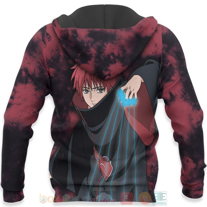 Akatsuki Sasori Custom Anime Naruto 3D Hoodie Bomber Jacket 1 2 3 4