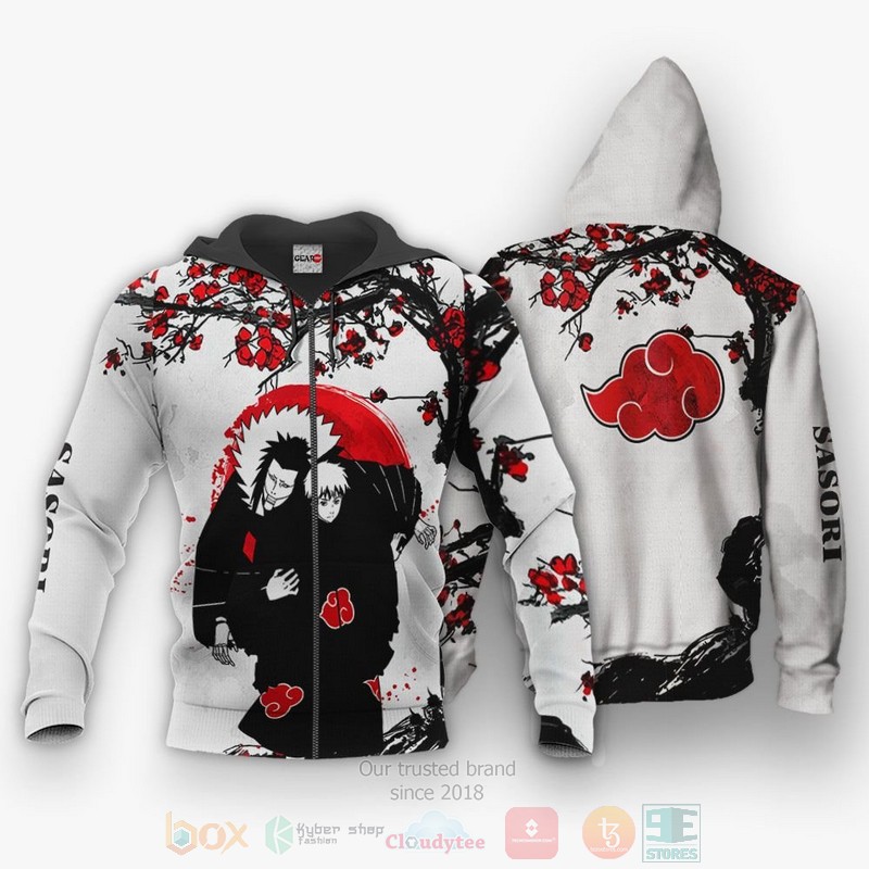 Akatsuki Sasori Japan Style Custom Naruto Anime 3D Hoodie Bomber Jacket