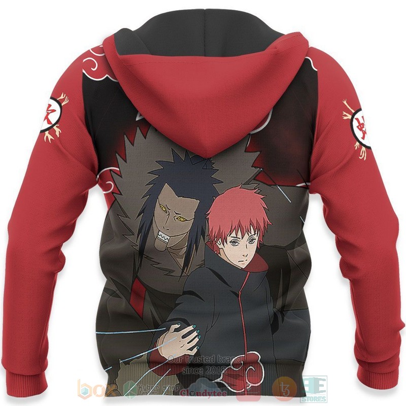 BEST Anime Akatsuki Sasori Naruto All Over Print Hoodie-Bomber Jacket 5 Akatsuki Sasori Naruto Anime 3D Hoodie Bomber Jacket 1 2 3 4
