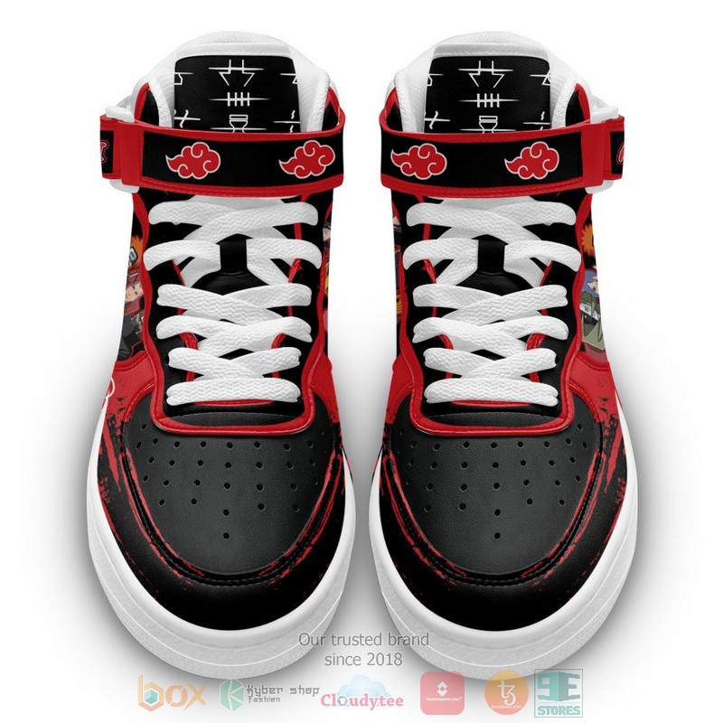 Akatsuki Team Naruto Anime High Air Force Shoes 1