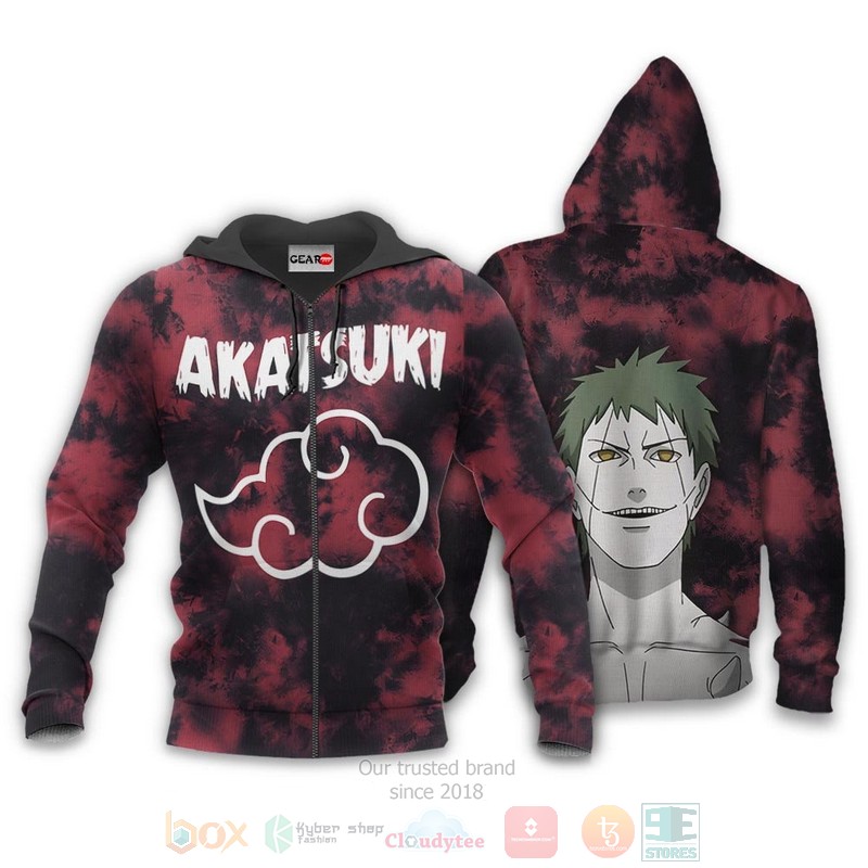 Akatsuki White Zetsu Custom Anime Naruto 3D Hoodie Bomber Jacket