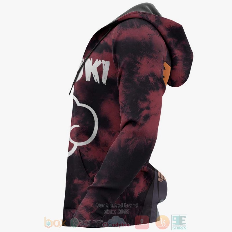 Akatsuki Yahiko Custom Anime Naruto 3D Hoodie Bomber Jacket 1 2 3 4 5