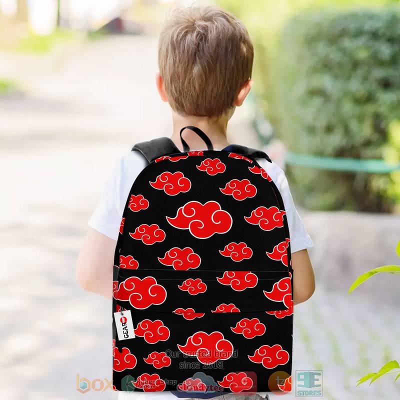 NEW Akatsuki cloud Naruto Anime 3D Full Printed Leisure Backpack 3 Akatsuki cloud Naruto Anime Backpack 1 2