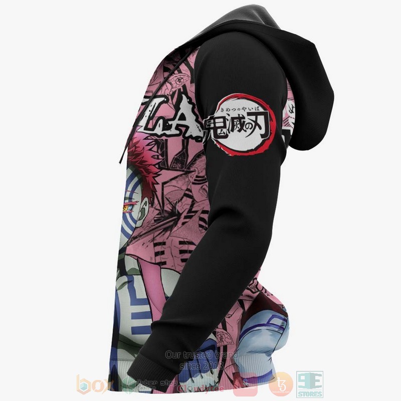 Akaza Custom Kimetsu Anime 3D Hoodie Bomber Jacket 1 2 3 4 5