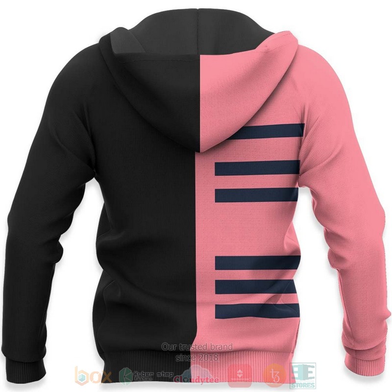 BEST Anime Akaza Custom Kimetsu Pink-Black All Over Print Hoodie-Bomber Jacket 5 Akaza Custom Kimetsu Anime Pink Black 3D Hoodie Bomber Jacket 1 2 3 4