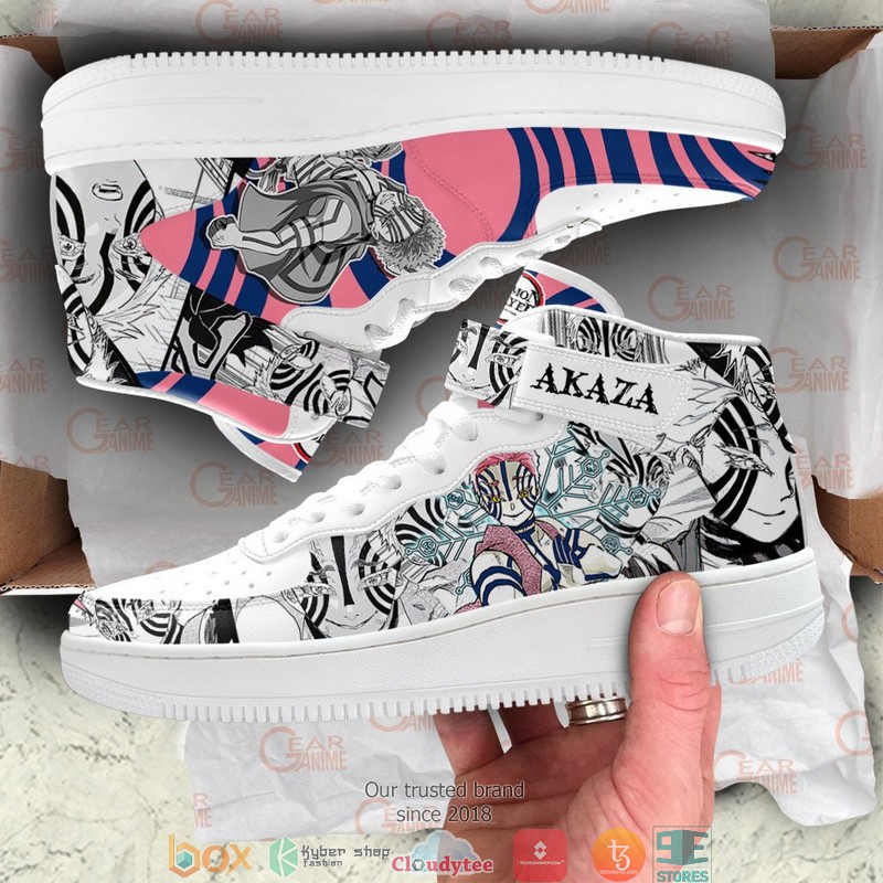 Akaza Demon Slayer Anime Mix Manga High Air Force Sneaker 1 2 3