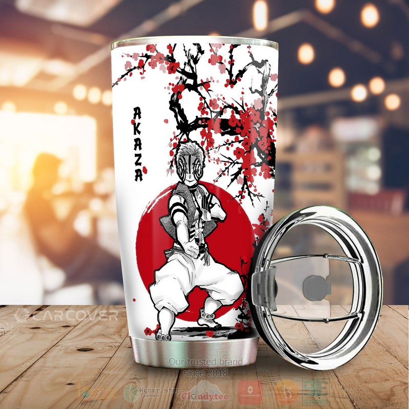 Akaza Japan Style Demon Slayer Anime Tumbler