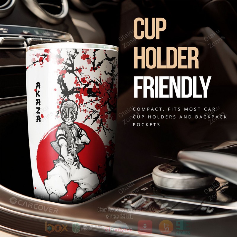 Akaza Japan Style Demon Slayer Anime Tumbler 1