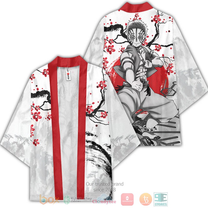Akaza Kimetsu Anime Haori Japan Style Kimono