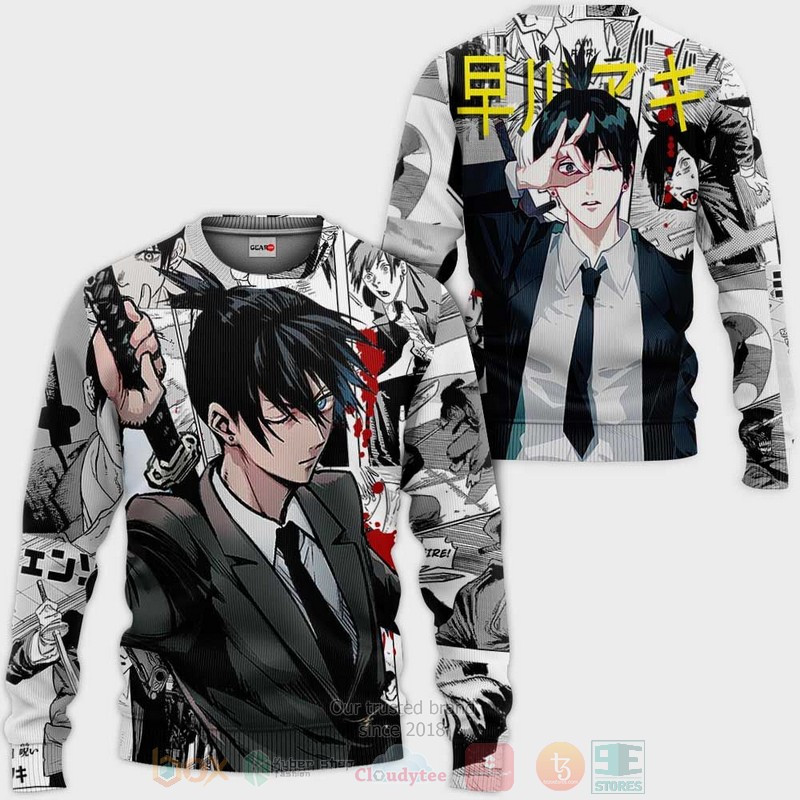 BEST Anime Aki Hayakawa Custom Style Chainsaw Man Anime-Manga All Over Print Hoodie-Bomber Jacket 2 Aki Hayakawa Custom Style Chainsaw Man Anime Manga 3D Hoodie Bomber Jacket 1