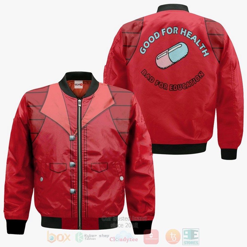 Akira Kaneda Uniform Akira Anime 3D Hoodie Bomber Jacket 1 2 3