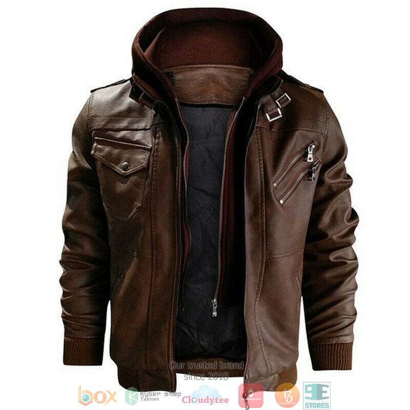 Akron Zips NCAA Football Leather Jacket 3 Akron Zips NCAA Football Leather Jacket 1 2