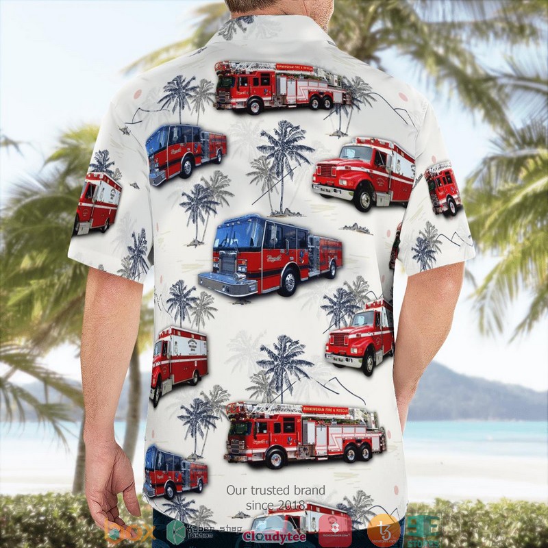 NEW Alabama Birmingham Fire and Rescue Service Department Hawaii Shirt 4