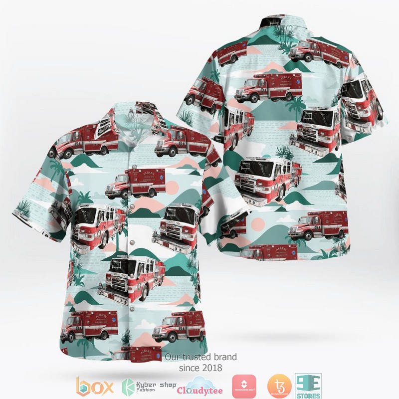 Albany Oregon Albany Fire Department Hawaii 3D Shirt 1 Albany Oregon Albany Fire Department Hawaii 3D Shirt