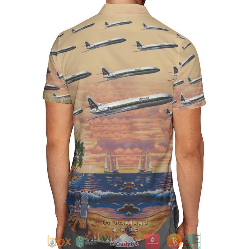 Alitalia Sud Aviation Caravelle Beach Limited Hawaiian Shirt 3 Alitalia Sud Aviation Caravelle Beach Limited Hawaiian Shirt word2