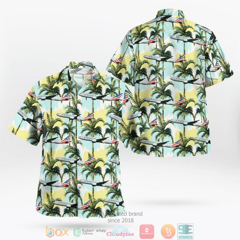 NEW American Airlines Boeing 777-200ER Hawaii Shirt word2