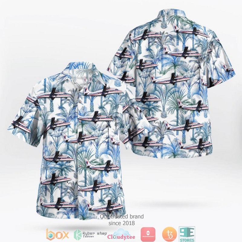American Eagle Executive Airlines Short 360-300 Hawaiian Shirt 9 American Eagle Executive Airlines Short 360-300 Hawaiian Shirt word1