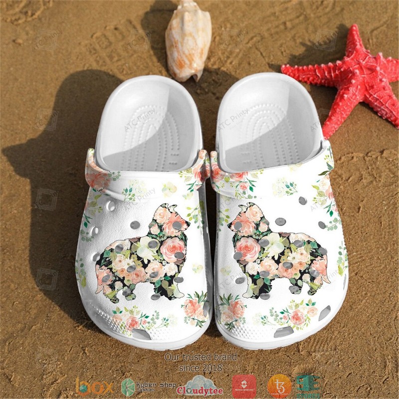 American Eskimo Flowers body Crocband Clogs
