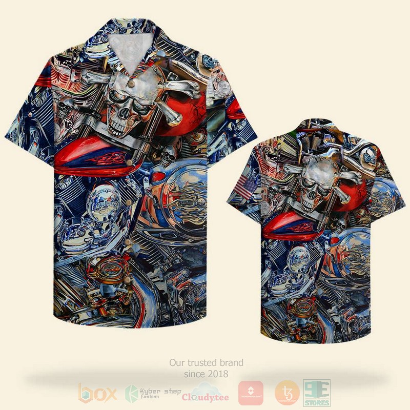 BEST American Skulls Biker 3D Aloha Shirt 1 BEST American Skulls Biker 3D Aloha Shirt word3