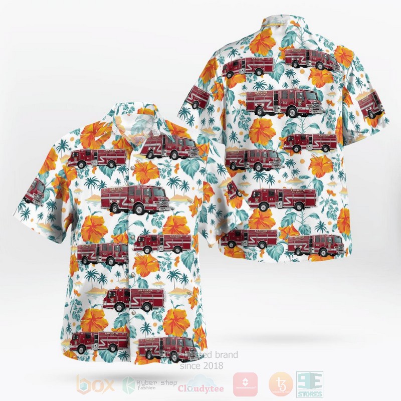 BEST Anaheim Fire And Rescue 3D Aloha Shirt