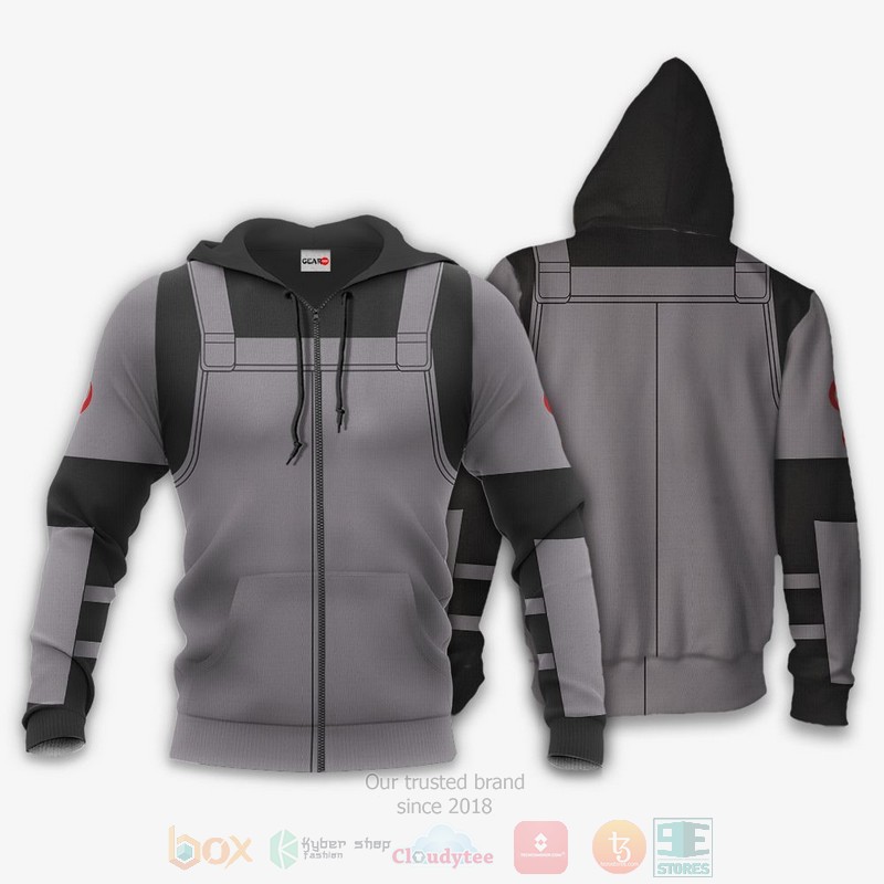 Anbu Black Ops Uniform Costume Anime Naruto 3D Hoodie Bomber Jacket