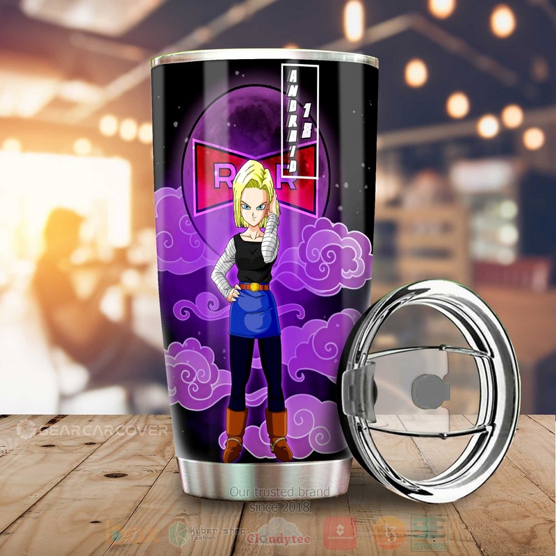 Android 18 Dragon Ball Anime Tumbler