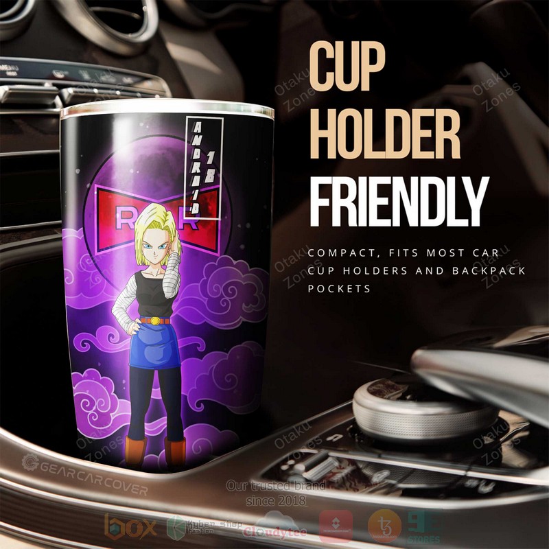 Android 18 Dragon Ball Anime Tumbler 1