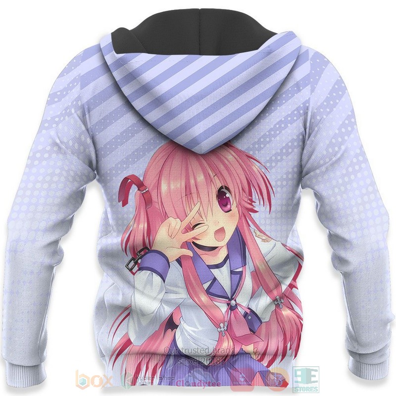 BEST Anime Angel Beats Yui All Over Print Hoodie-Bomber Jacket 5 Angel Beats Yui Anime 3D Hoodie Bomber Jacket 1 2 3 4
