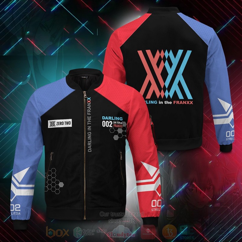 Anime 002 Franxx Zero Two Bomber Jacket 1