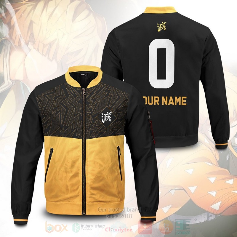 Anime Agatsuma Zenitsu Personalized Bomber Jacket 1