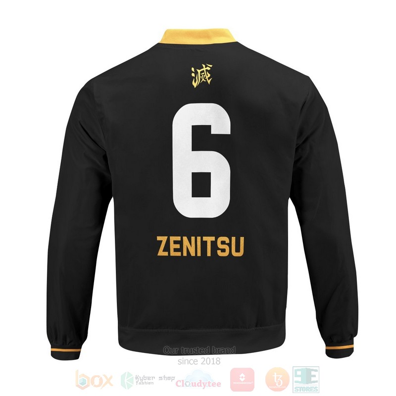 Anime Agatsuma Zenitsu Personalized Bomber Jacket 1 2 3 4 5 6 7 8
