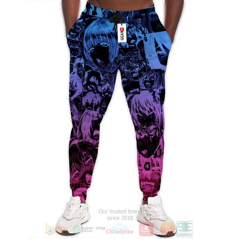 Anime Ahegao Negative Image Sweatpants
