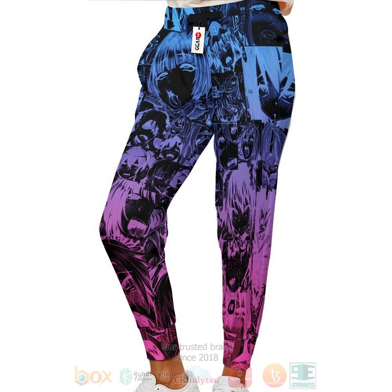 Anime Ahegao Negative Image Sweatpants 1