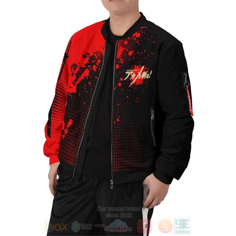 Anime Akame Ga Kill Bomber Jacket 1 2 3 4 5 6 7 8