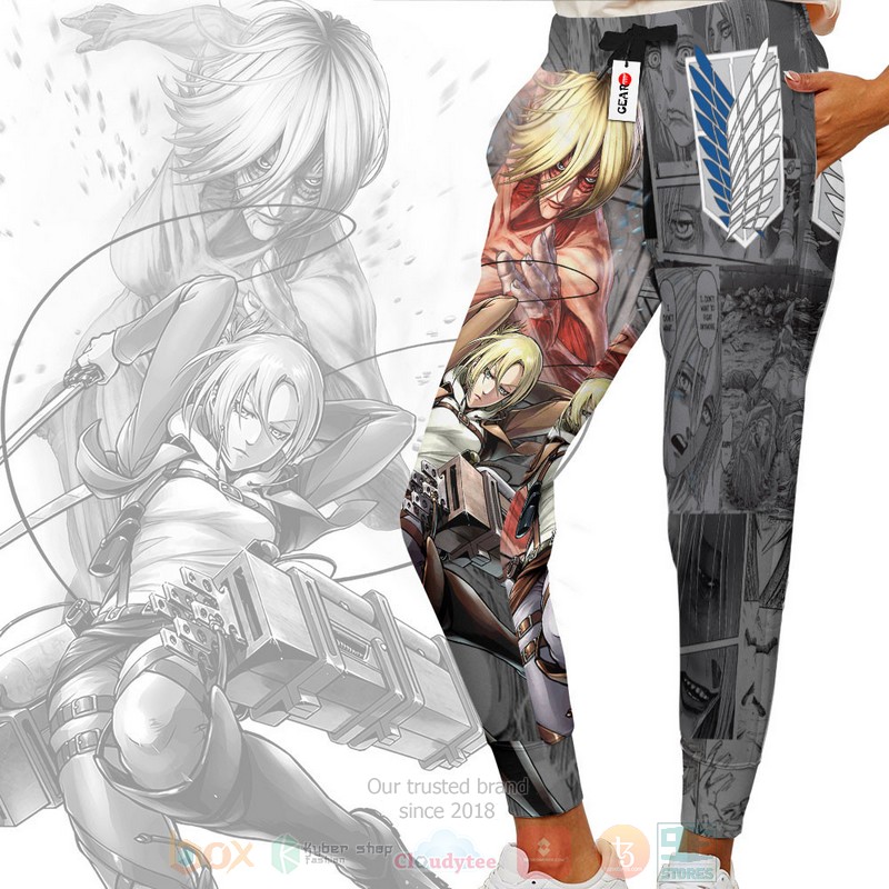 Anime Annie Leonhart Attack On Titan Sweatpants 1