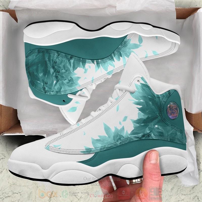 BEST Anime Aoba Johsai Green Leaf Air Jordan 13 Sneakers 3 BEST Anime Aoba Johsai Green Leaf Air Jordan 13 Sneakers word3