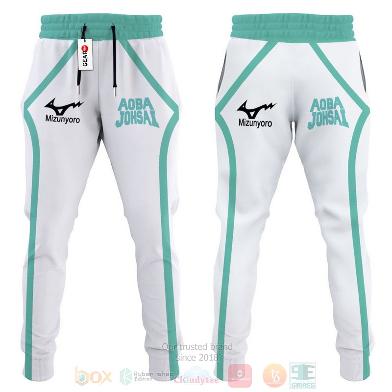 BEST Anime Aoba Johsai Uniform Haikyuu All Over Print Long Pants 3 Anime Aoba Johsai Uniform Haikyuu Sweatpants 1 2