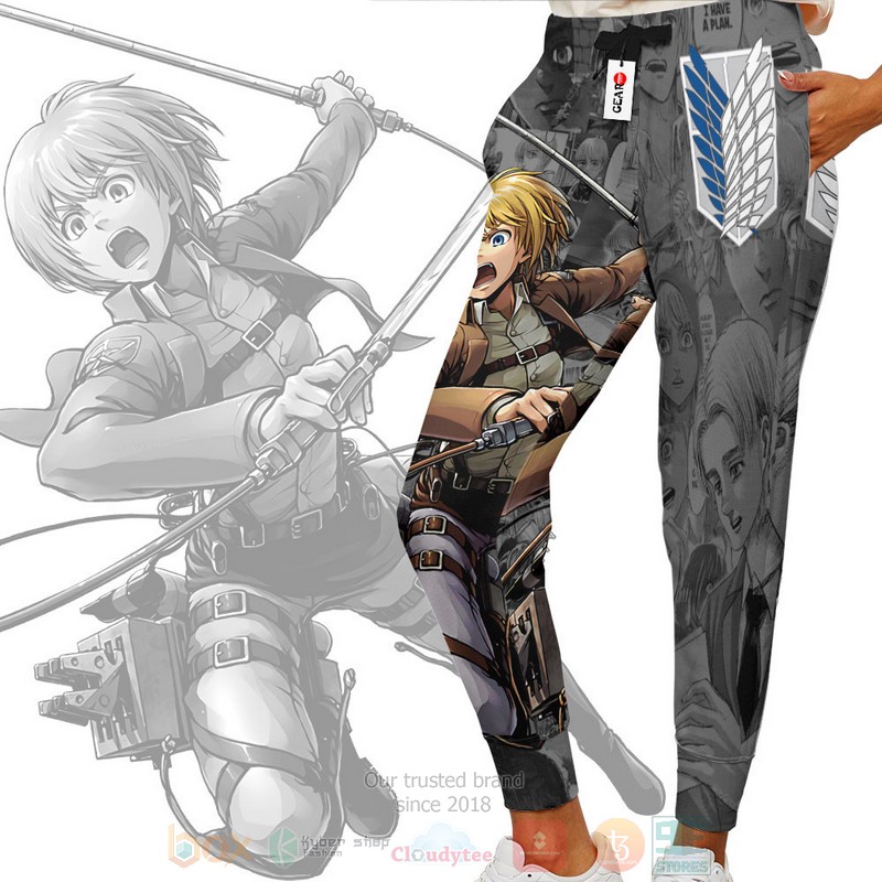 Anime Armin Arlelt Attack On Titan Sweatpants 1