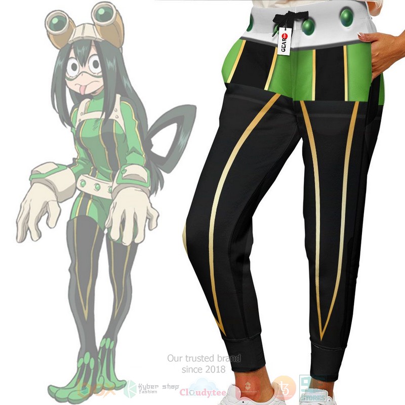 Anime Asui Tsuyu My Hero Academia Sweatpants 1