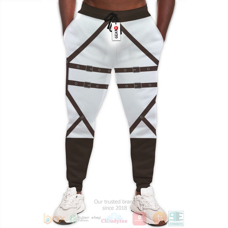 Anime Attack On Titan White Sweatpants