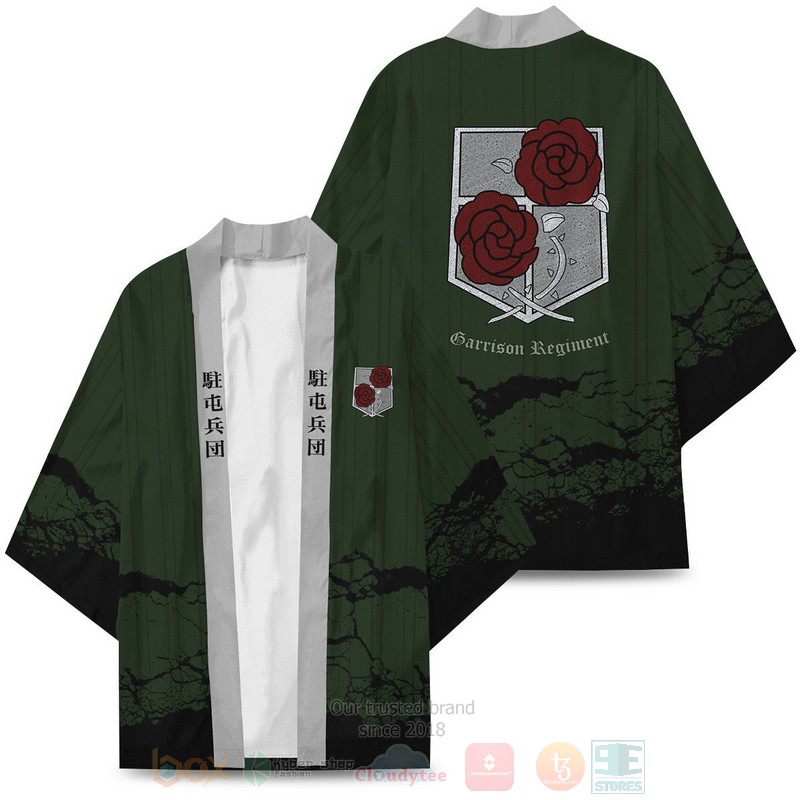 BEST Anime Attack on Titan Garrison Japan 3D Print Kimono